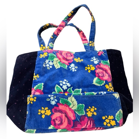 Handbags - Matilda Jane Beach Tote Floral Polka Dot Colorful Terrycloth Carryall Bag